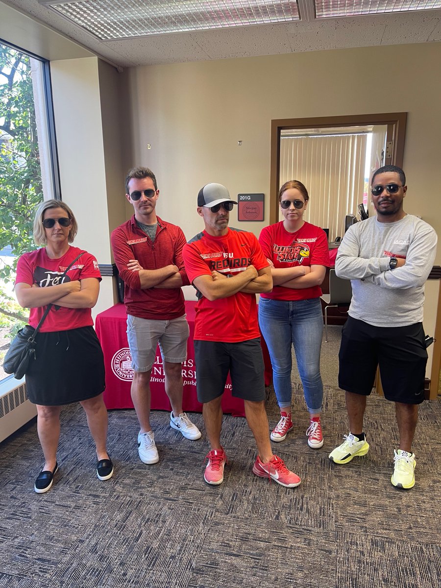 CourtneyA_ISU's tweet photo. It has been a blast training to be an admissions counselor! The two weeks flew by and they ended with a very fun staff retreat. Now time to welcome the redbirds back to campus! #RedbirdMoveIn https://t.co/YiylxS7WaF