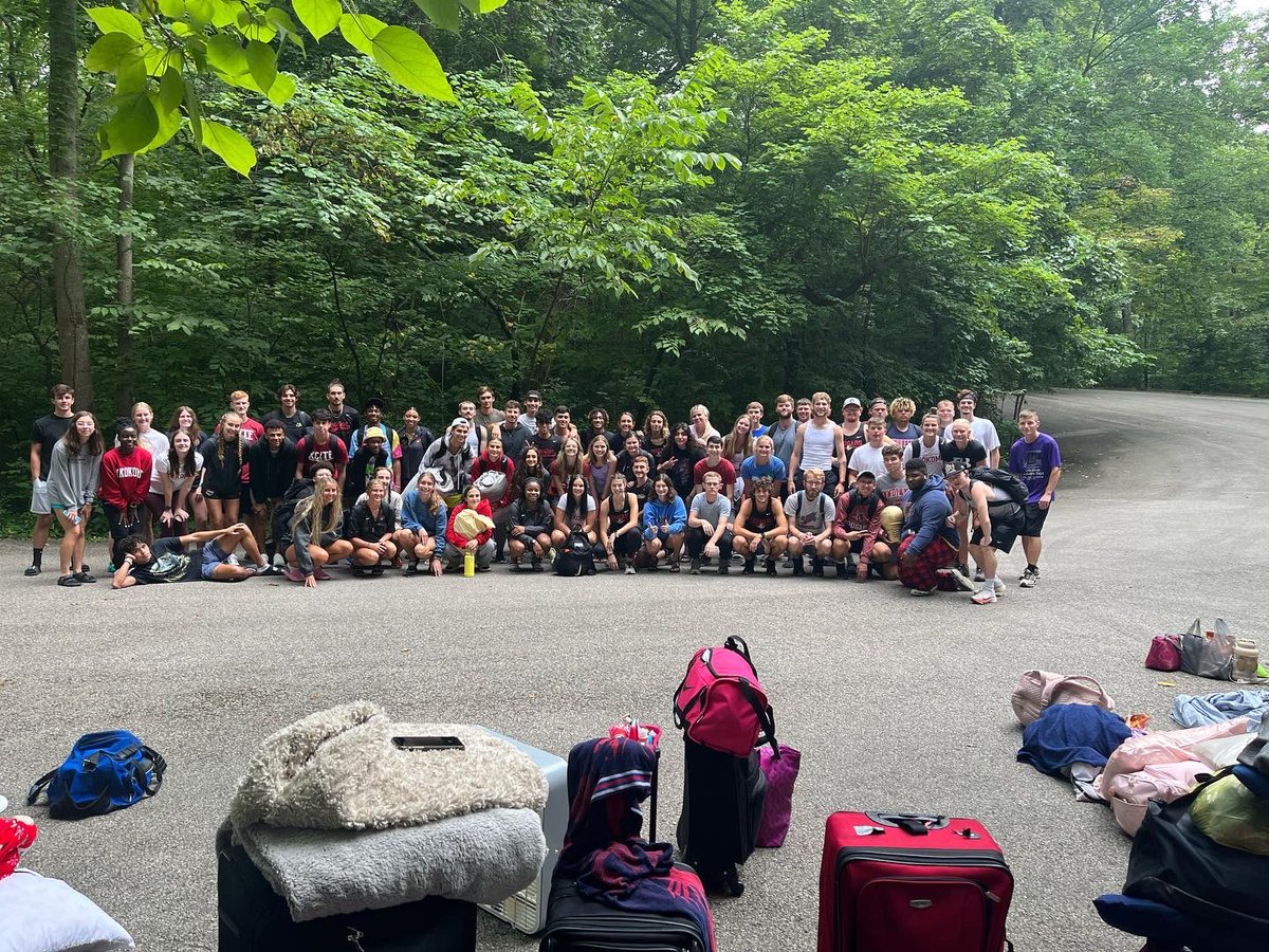IUKXCTF's tweet photo. Lots of fun had at team XC/TF camp, held at McCormick’s Creek! Congratulations to Ella Kantz and Kyle Thibideau for winning the team hokum karem! https://t.co/sIK7Kv6kPe