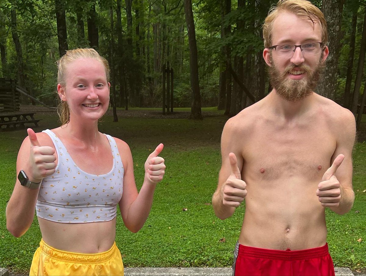 IUKXCTF's tweet photo. Lots of fun had at team XC/TF camp, held at McCormick’s Creek! Congratulations to Ella Kantz and Kyle Thibideau for winning the team hokum karem! https://t.co/sIK7Kv6kPe