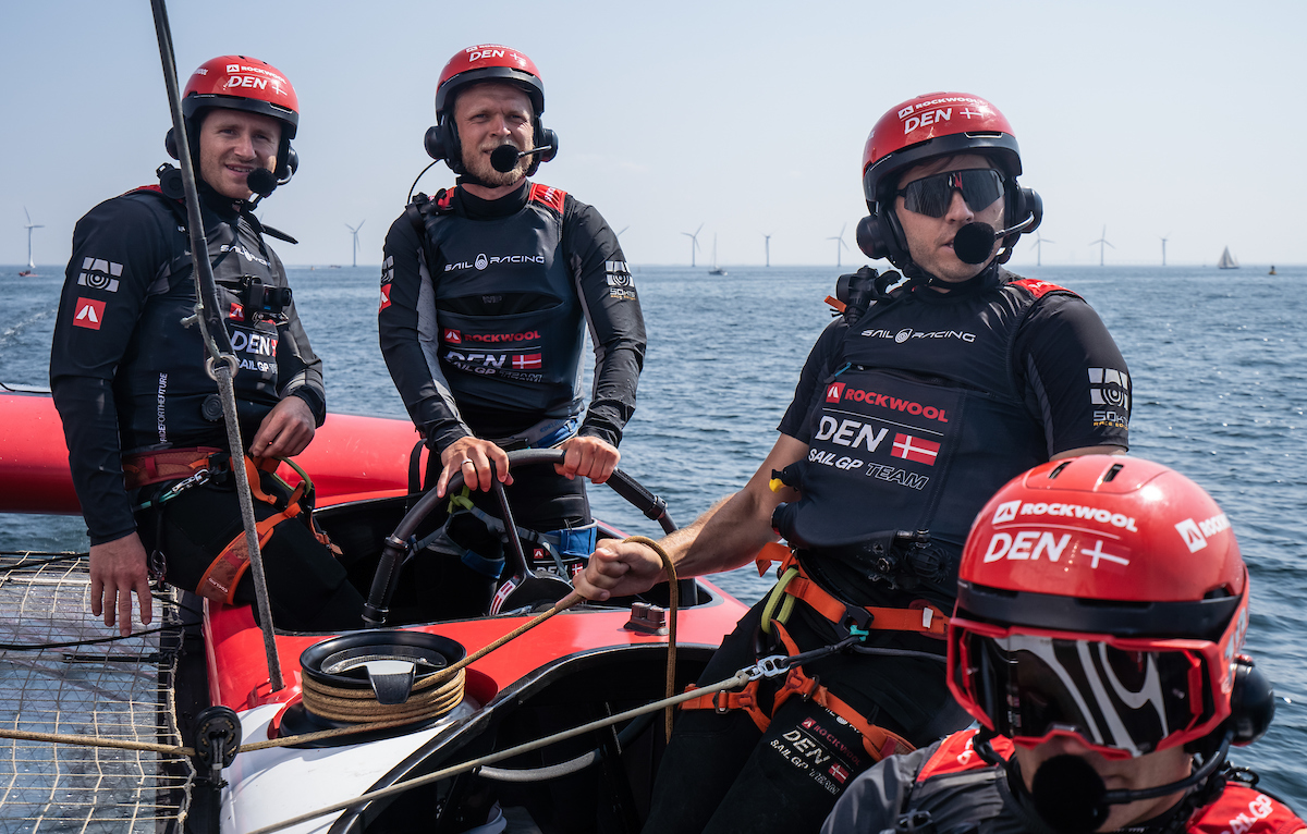 SailGP's tweet photo. ⛵️ ICYMI: @KevinMagnussen revealed as captain of the #SteinerShip

#SailGP #F1 https://t.co/VFpQReTGPL