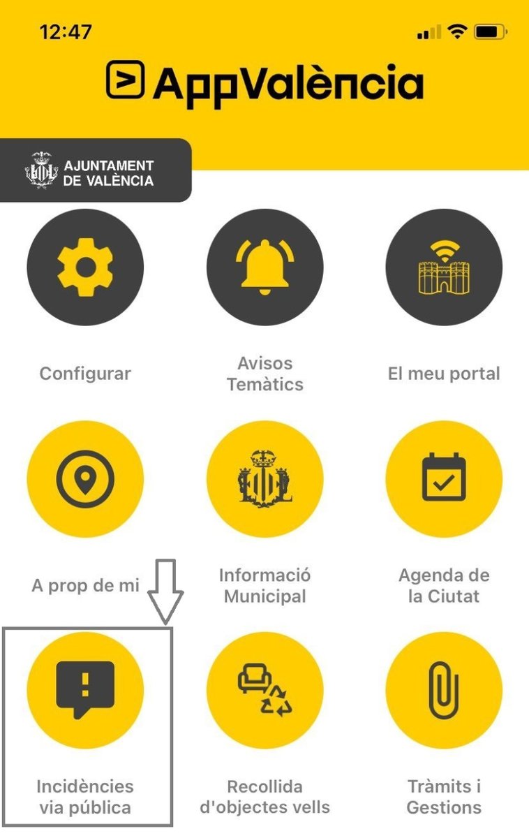 ValenciaNetaVLC's tweet photo. 📲 L'AppValència s'actualitza per a millorar la comunicació entre l'@AjuntamentVLC i la ciutadania. 😌 Ara, deixar nota d'una incidència a la via pública és:

➕ Fàcil
➕ Eficient
➕ Ràpid https://t.co/39HOEix0ul