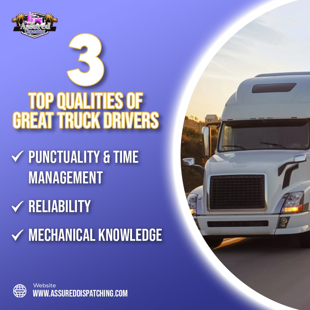 __Dispatching__'s tweet photo. Our 3 most important qualities of every truck driver! π
.
https://t.co/3j5voOucko
.
.
.
#assureddispatching #truck_drivers_u_s_a #best_company #truckdriverjobs #truckindustry #recruiting #companydrivers https://t.co/7WpGlZsOVc