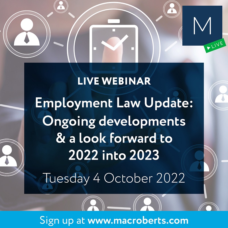 mfmacllp's tweet photo. Our next live #EmploymentLaw webinar will take place on 4 October 📅 Join us for an overview of the latest developments, including recent discrimination &amp; unfair dismissal cases – plus a look at what's coming up 🔍 Find out more &amp; sign up 👉 https://t.co/es25lkqnl2 #ukemplaw #hr https://t.co/qAJ2jytcQd