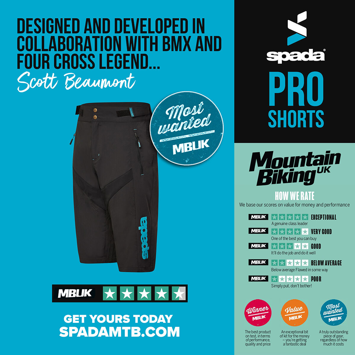 Our Pro Shorts recently won a 'Most Wanted' <a href="/mbukmagazine/">Mountain Biking UK</a> award along with a 4.5 star rating.

We will be showcasing our 'Pro Shorts' along with the rest of our range at @malvernsclassic next weekend if you are attending be sure to come and visit us!