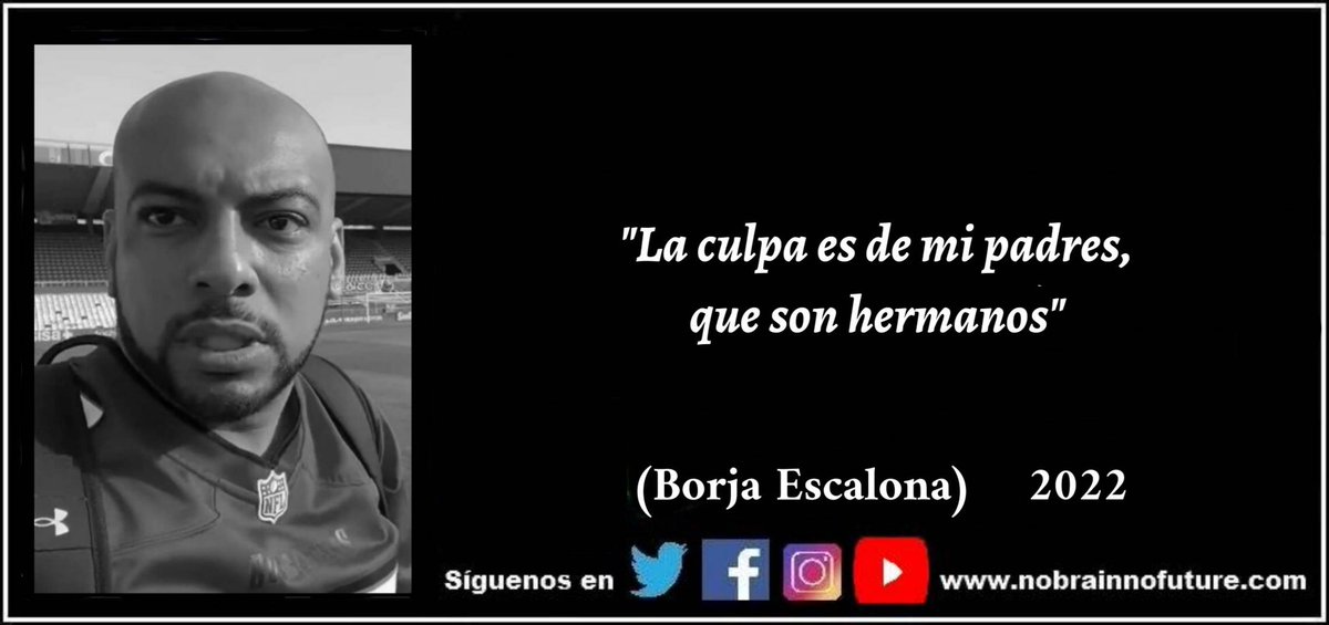 n0brainn0future's tweet photo. Borja Escalona (2022): "La culpa es de mis padres, que son hermanos"
#borjaescalona #Escalona #youtuber #Influencer #influencers #atapadobarril #comergratis https://t.co/LRxRRe7oyv