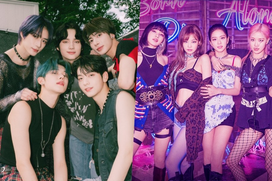 soompi's tweet photo. #TXT Ties With #BLACKPINK For K-Pop Artist With 2nd Most Cumulative Weeks On Billboard 200
https://t.co/JhEIHAzOu3 https://t.co/LWCB6eDTqi