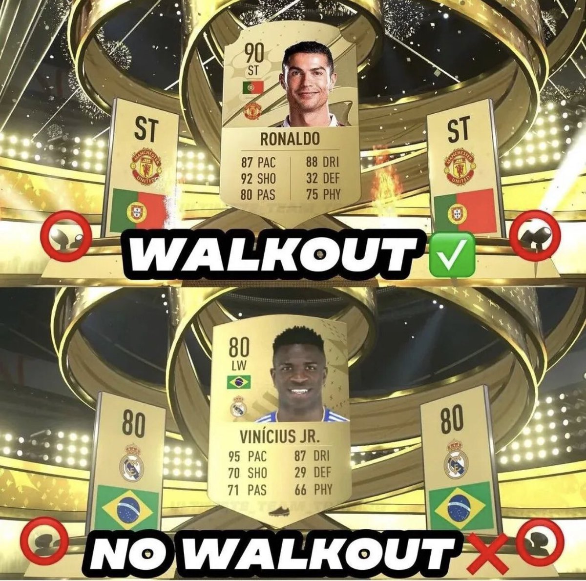 UT_leaks's tweet photo. WALKOUT vs NO WALKOUT #FIFA23 https://t.co/uKiq0hRa9q