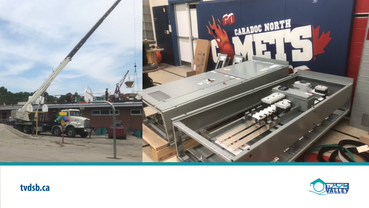 There's been a lot of work happening at Caradoc North PS this summer! The school is receiving a roof replacement and upgrades to its electrical systems.
