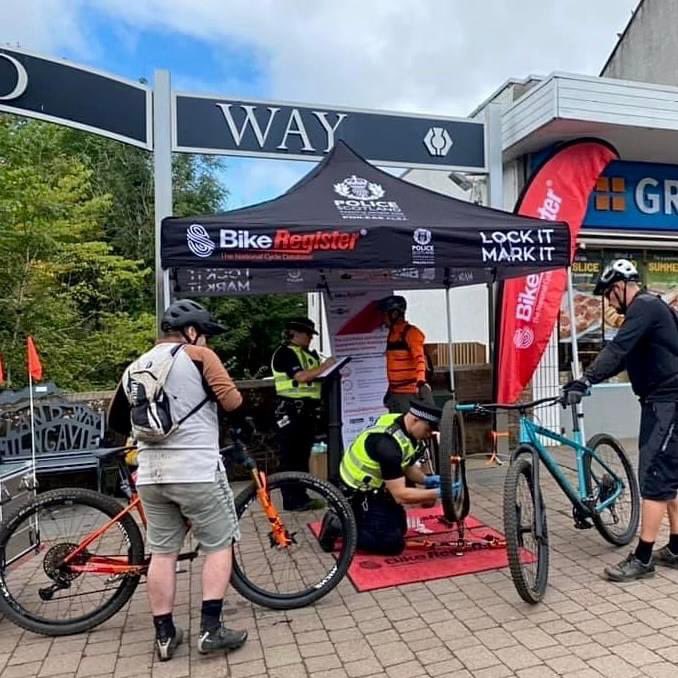 Bring your bike along to be security marked for free Sat 27th

Our local community Police Scotland Officers will be in #Milngavie town centre on Saturday 27th August from 12pm at the start of The #WestHighlandWay