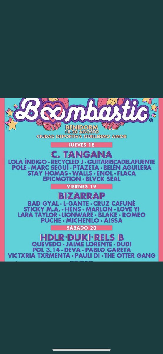 an_RW0's tweet photo. ⚠️VENDO ENTRADAS BOOMBASTIC BENIDORM BARATAS ⚠️#boombastic https://t.co/ESFJdnfp4k