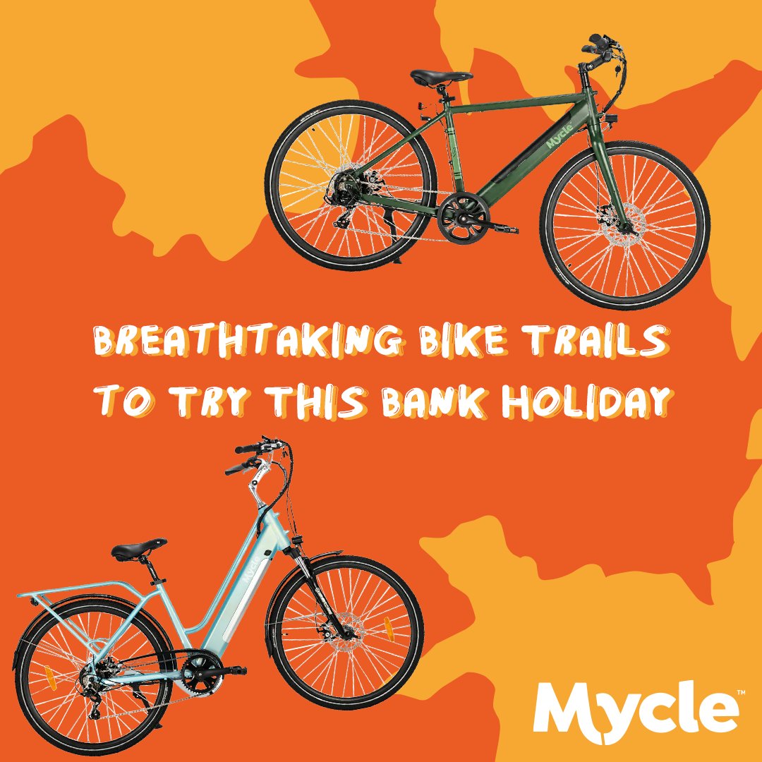 MyMycle's tweet photo. Feel like you’ve got nothing to do this Bank holiday weekend? (said no one, ever… 😅)
Well, here are some breathtaking bike trails to try this BH in different part of the country!
Or, tell us: what’s your go-to bike trail to take the Mycle on? 😎🚲
#BankHoliday #Mycle https://t.co/2F54B2gyTC