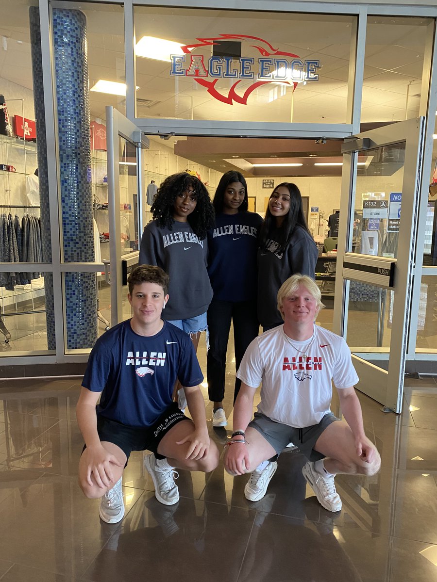 AllenEagleEdge's tweet image. The Eagle Edge store is opening Tuesday, August 23rd. Make sure to stop by from 8:30-3:30 Tuesday-Friday! #alleneagles #aup #goeagles #highschool