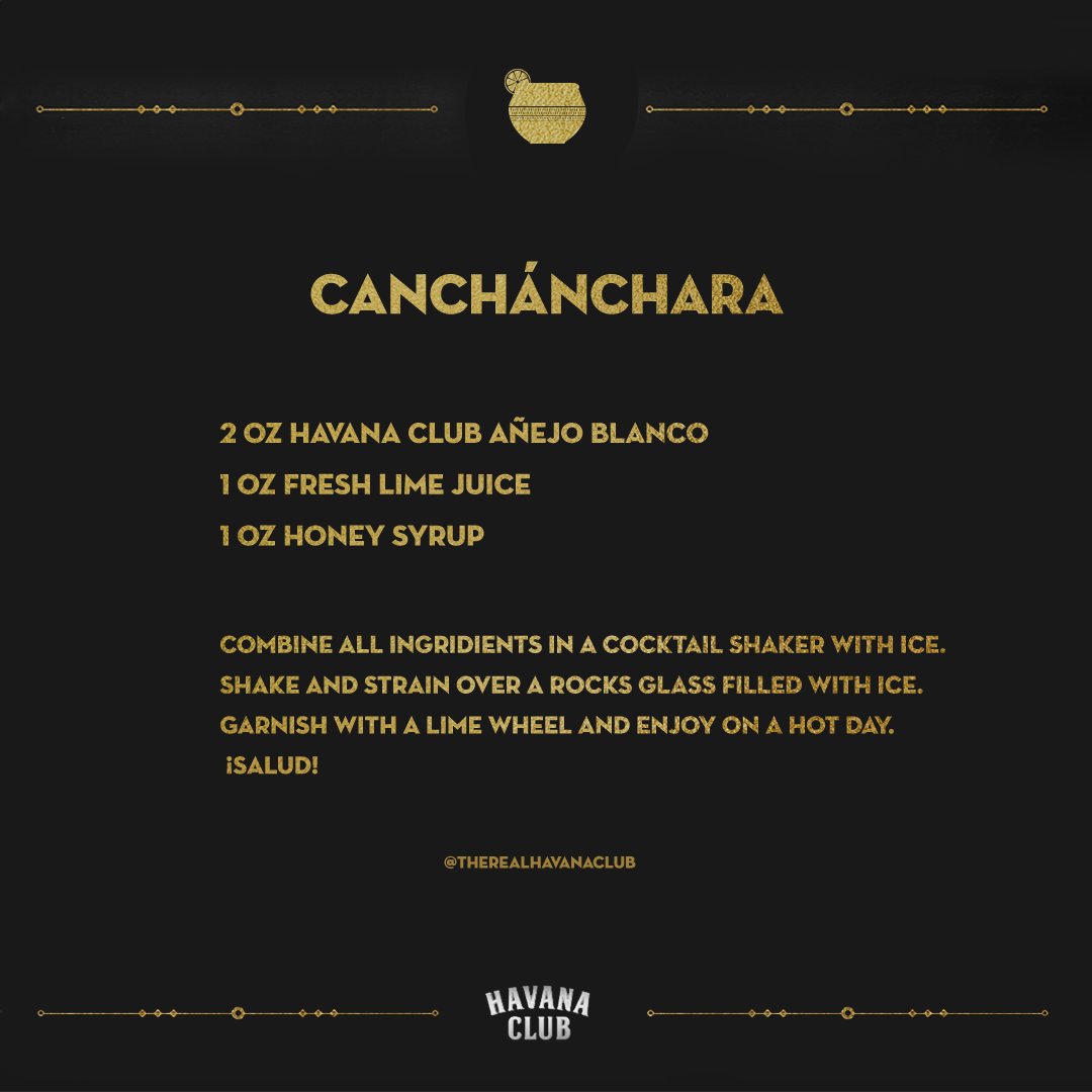 Celebrate #NationalRumDay with the original Cuban cocktail: The Canchánchara. A symbol of freedom for  Cuban people, this cocktail was crafted by guerrilla fighters in the 19th century as they fought for independence from Spain. Follow our instructions and add your special touch.