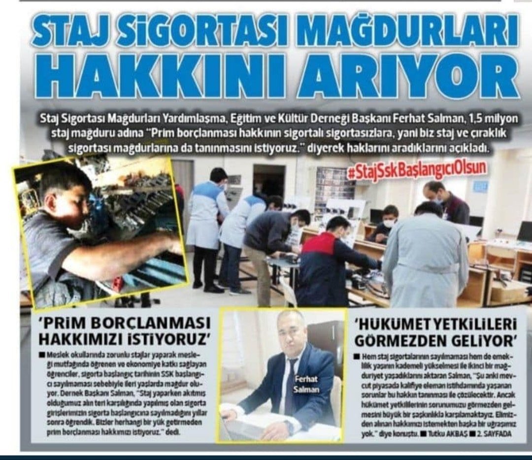 _Aziz_Kaya_'s tweet photo. Stajın SSK Başlangıcı Olması İçin Çalışıyoruz Sizde Stajyer Olarak Çalıştıysanız Staj Esnasında Yapılan Sigortanın Sadece Sağlık İçin Değil Emeklilik İçin Yapılması Adına Destek Verin #StajSskBaslangıcıOlsun #StajSskBaslangıcıBekliyor #binancemağdurları https://t.co/p4zUHJ9D7M