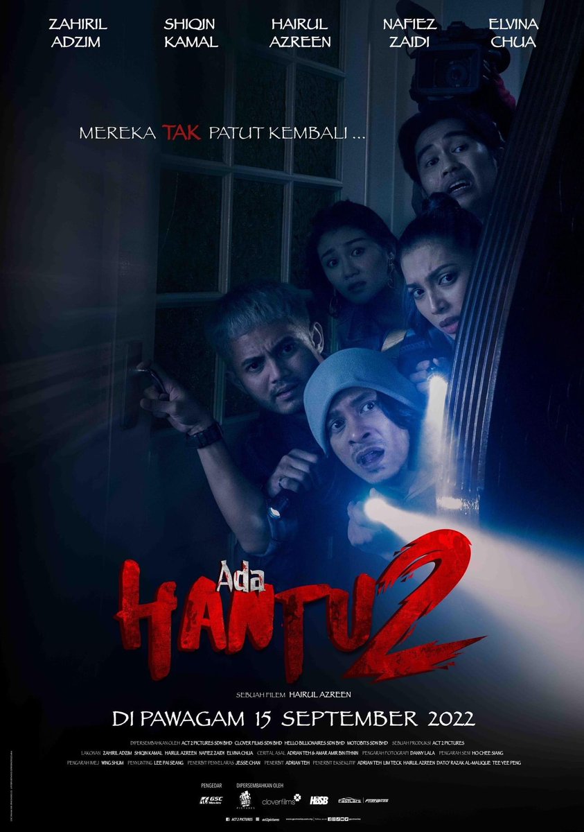 GSCinemas's tweet photo. Official poster #AdaHantu2 dah keluar! Jom 15 Sept ni ajak member ke pawagam! 👻

@hairulazreen https://t.co/yJFec2N0x9
