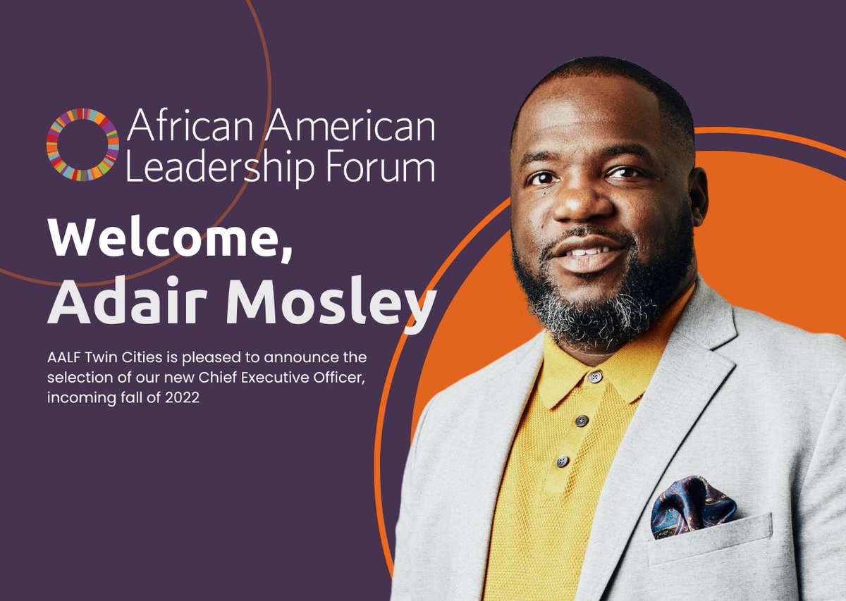 AALF Twin Cities announced today that its board of directors has unanimously selected Adair Mosley as the organization’s next Chief Executive Officer.

For more information and to read the full press release, please visit us at: bit.ly/3zZNibz