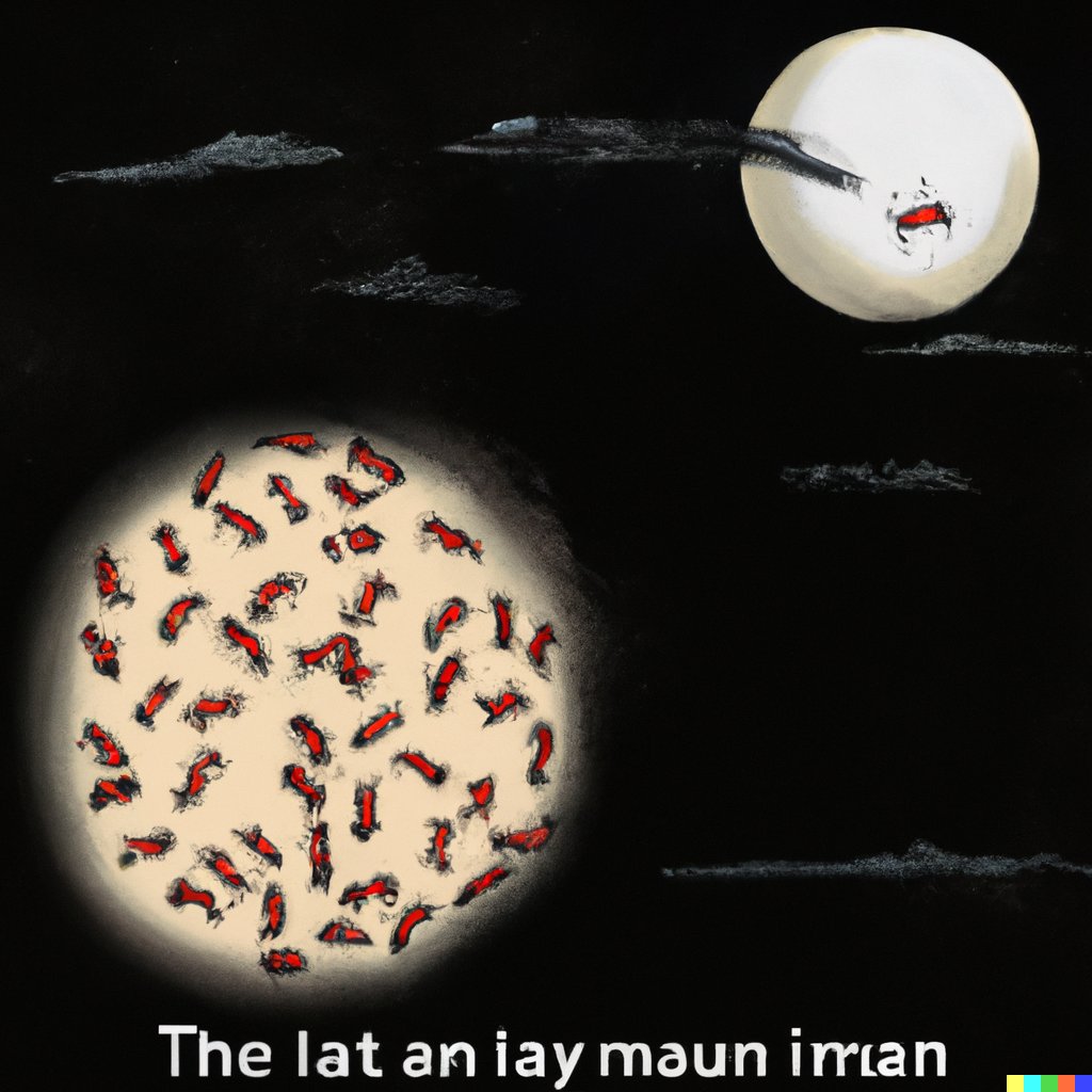 peterjbentley's tweet photo. Ants colonised the Moon in 1643. #sciencefiction #sixwordstory by @peterjbentley, illustration by #dalle2. https://t.co/KM1GYU2Iux