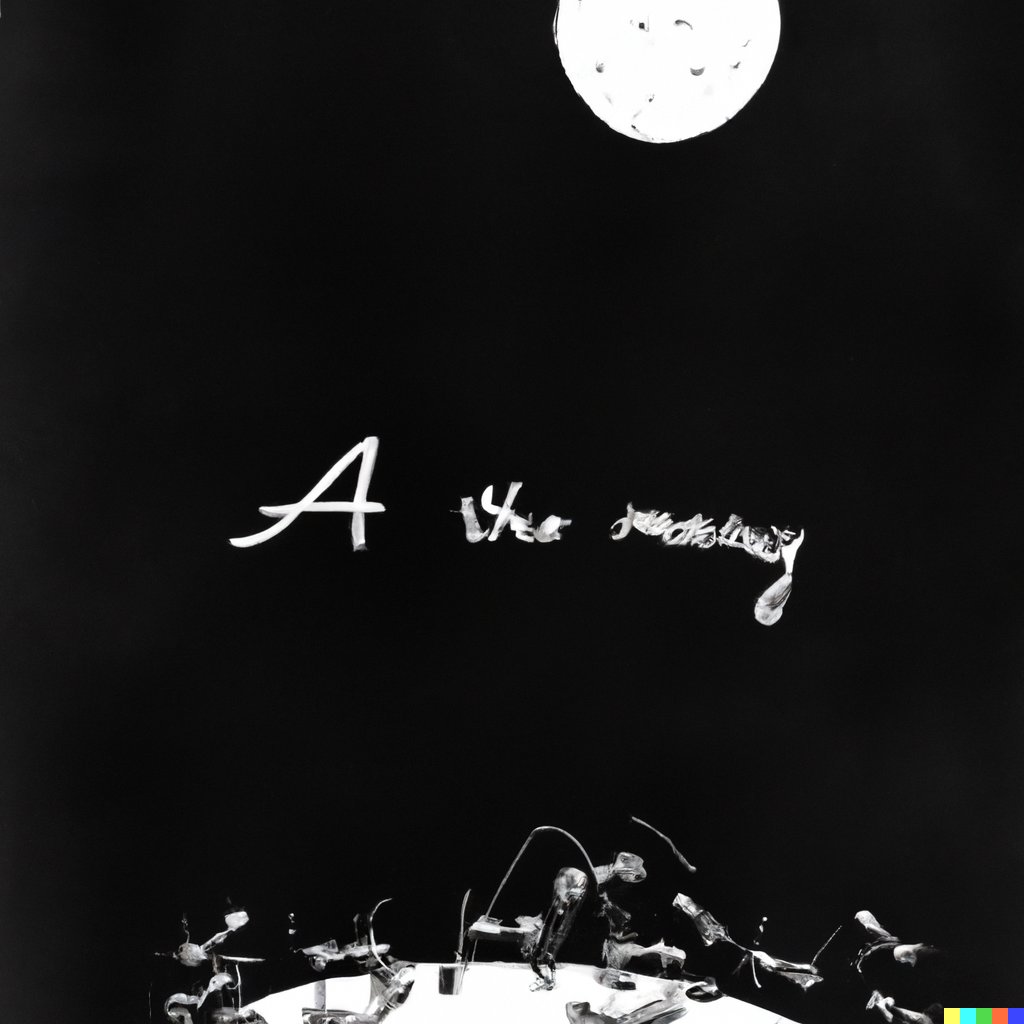 Ants colonised the Moon in 1643. #sciencefiction #sixwordstory by <a href="/peterjbentley/">Peter Bentley</a>, illustration by #dalle2.