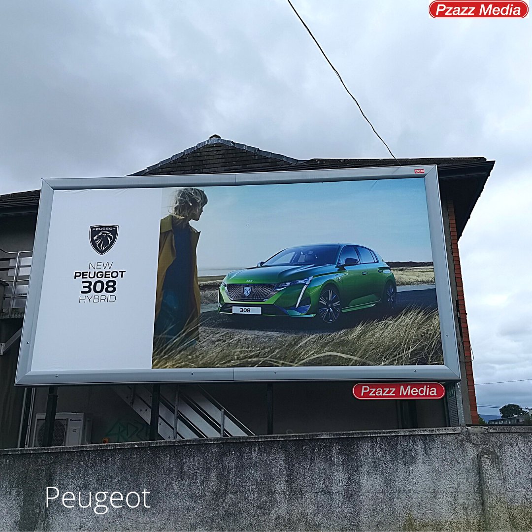 A recent @peugeot campaign on one of our 48 Sheet Lightboxes 🤩🚗💯
.
#peugeot #peugeotireland #cars #peugeot308hybrid #ireland #dublin #summer #tuesday #dooh #ooh #advertising #lightbox #billboards