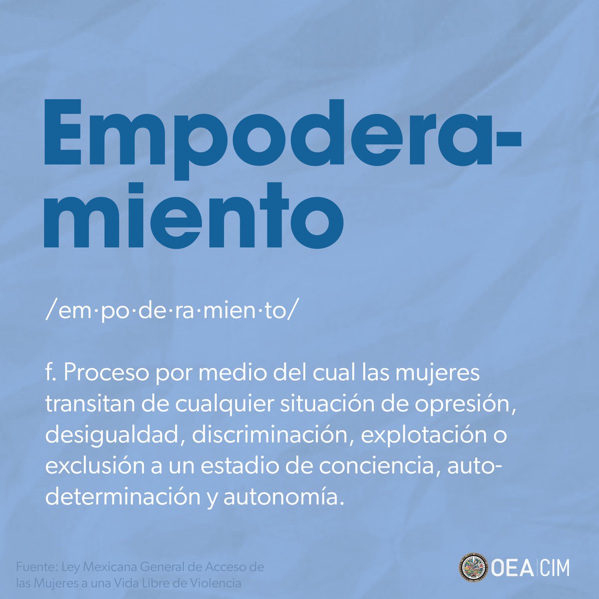 CIMOEA's tweet photo. El empoderamiento femenino busca dar poder a las mujeres, no sobre los demás, sino sobre ellas mismas 💪🏼. Este no es un proceso lineal, sino uno dinámico, multidimensional y colectivo que lleva a la verdadera libertad, autonomía y ejercicio pleno de derechos 👩🏻‍🤝‍👩🏾.

#DiccionarioCIM https://t.co/uEpNBwGiT6