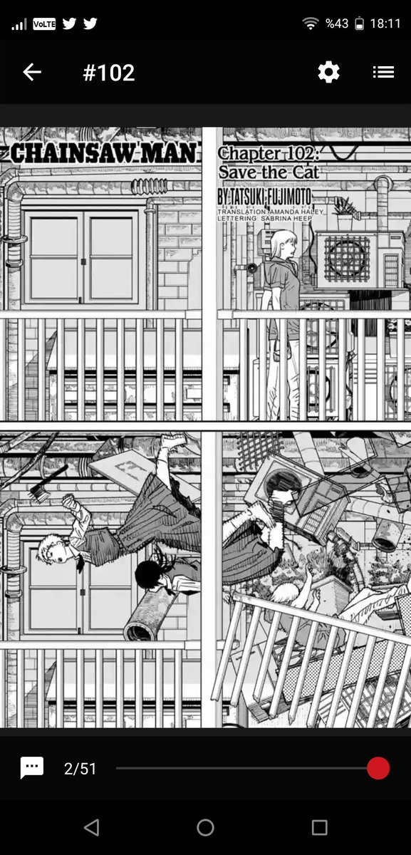 CHAINSAW MAM NEWS on Twitter "Chainsaw Man Part 2 Chapter 102 has been released! MangaPlus