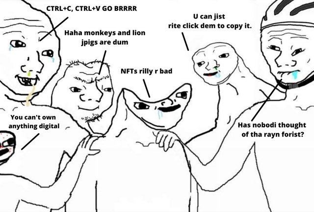 crypto degens at work