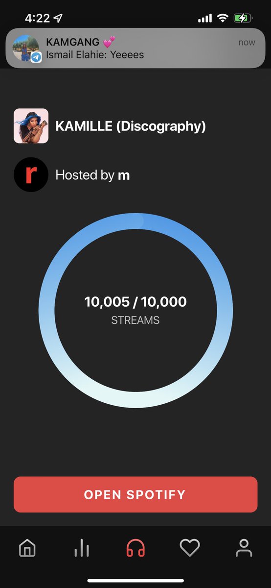 simraaa_x's tweet photo. 10K I know that’s right 🎉🎉 SCREAMING ! Go KAMGANGGG #StreamWeightLoss @KamilleXX https://t.co/TV4EJ6CuCb