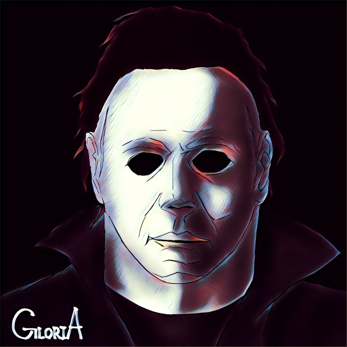 落描き マイケル マイヤーズ マイケル Michaelmyers Gloriaのイラスト