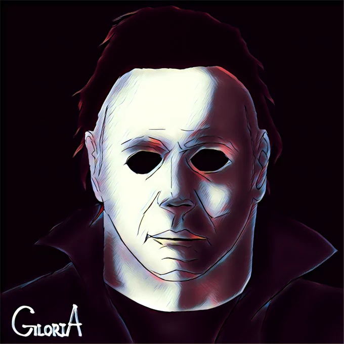落描きマイケル・マイヤーズ #マイケル #MichaelMyers  #HalloweenEnds 