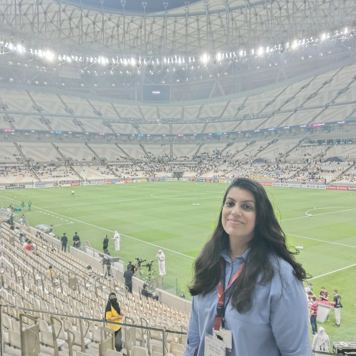 FizzaAbid9's tweet photo. #100daystogo #fifaworldcup2022 @FIFAWorldCup @roadto2022news @roadto2022en #football #sport #workinsport @LUSAIL_FA #lusailstadium #lusail #Alhamdulillah #grafetul @ETribuneSports @geonews_sport #Pakistan #femaleinsport https://t.co/nnMThxwNj3
