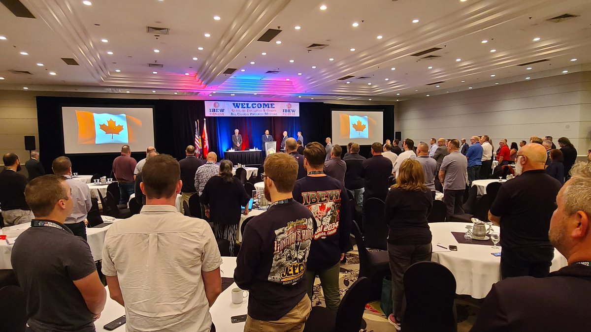#ibew All Canada Progress Meeting is officially underway in Regina, Saskatchewan.