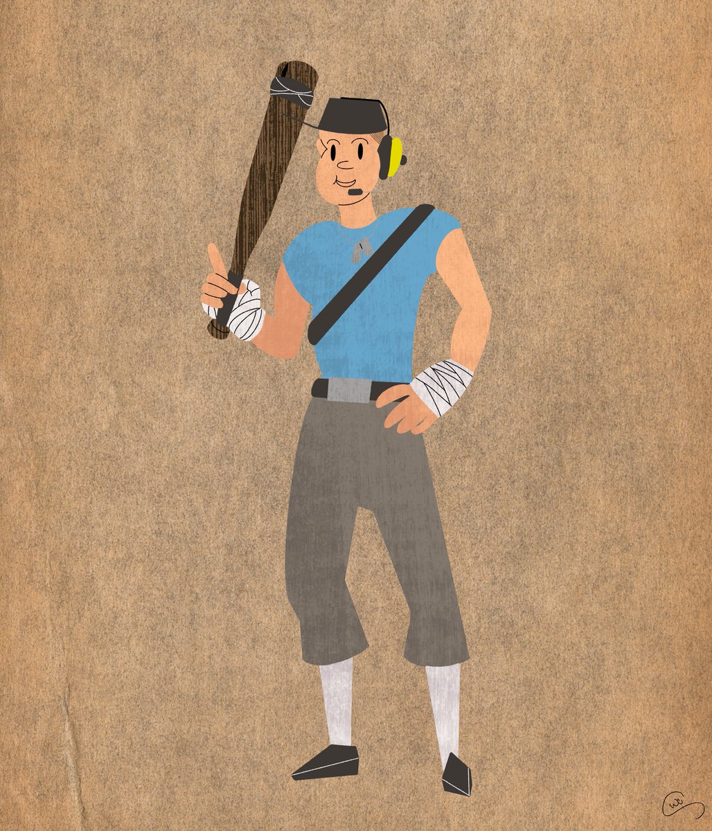 ArtsByClark's tweet photo. Scout

#TF2 #tf2scout #TF2fanart #fanart #TeamFortress2 #teamfortress #scout #red #blu https://t.co/TqN0hrNpYD