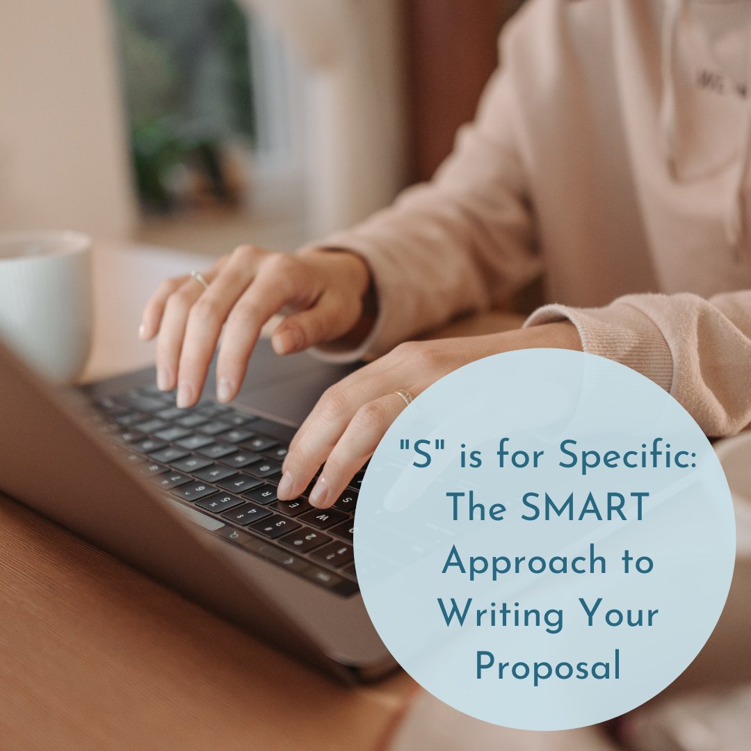Grantwriter's tweet image. The most effective way to stand out from the competition is to be as specific as possible. Learn more about the SMART Approach at the link in bio.

#thesmartapproach #smartapproach #smart #grants #grantwriting #bespecific #proposal #funding