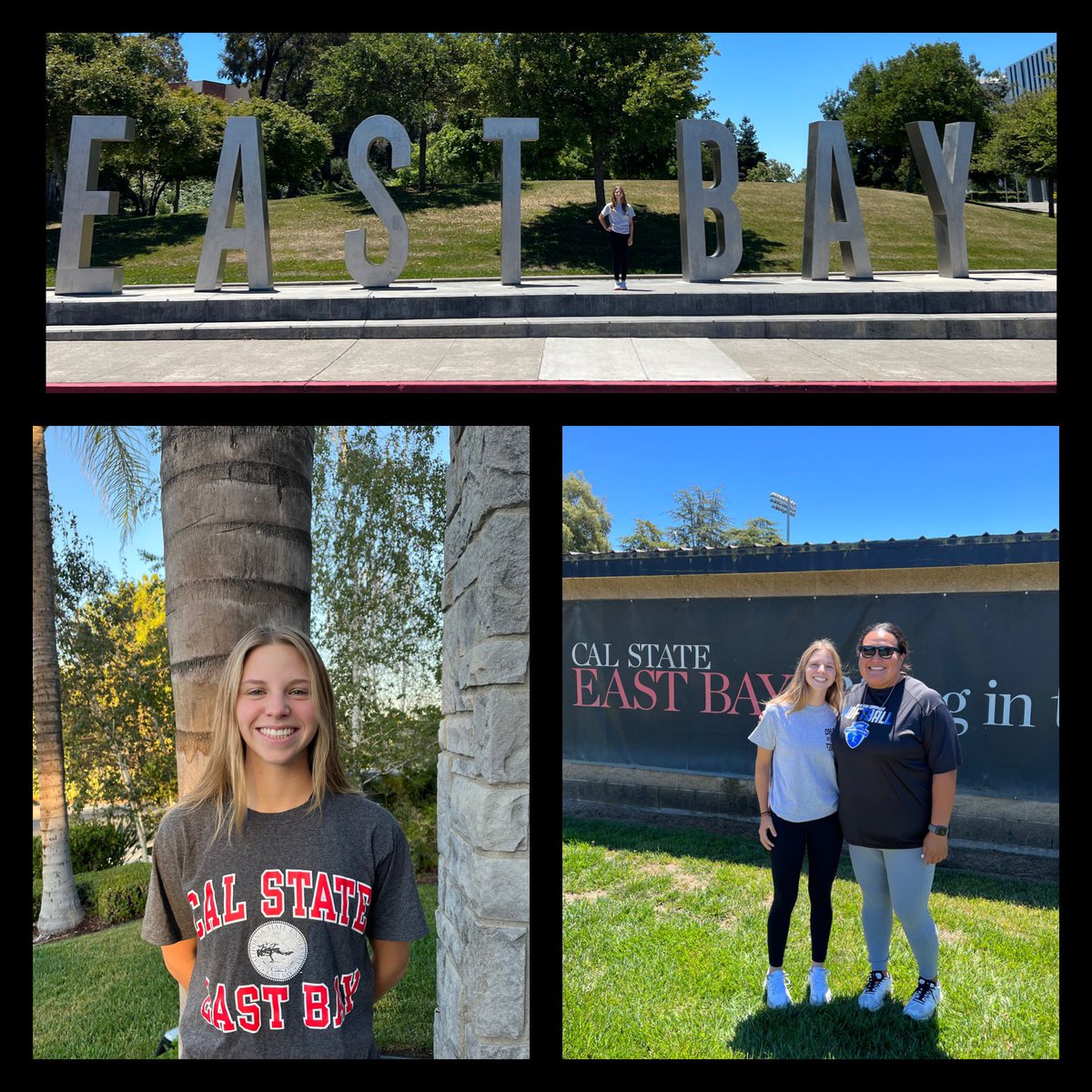 phoenix_pairr's tweet photo. I'm very excited to announce I have verbally committed to play D2 softball at CSU East Bay! Thank you to my Dad, my family, coaches, and teammates who have supported me! Thank you CSUEB for this opportunity! Go Pioneers! ❤️🖤@ohana_tigers @ohanatigers @CSUEBSoftball @SBCoachQ https://t.co/8nfrT6KTPj