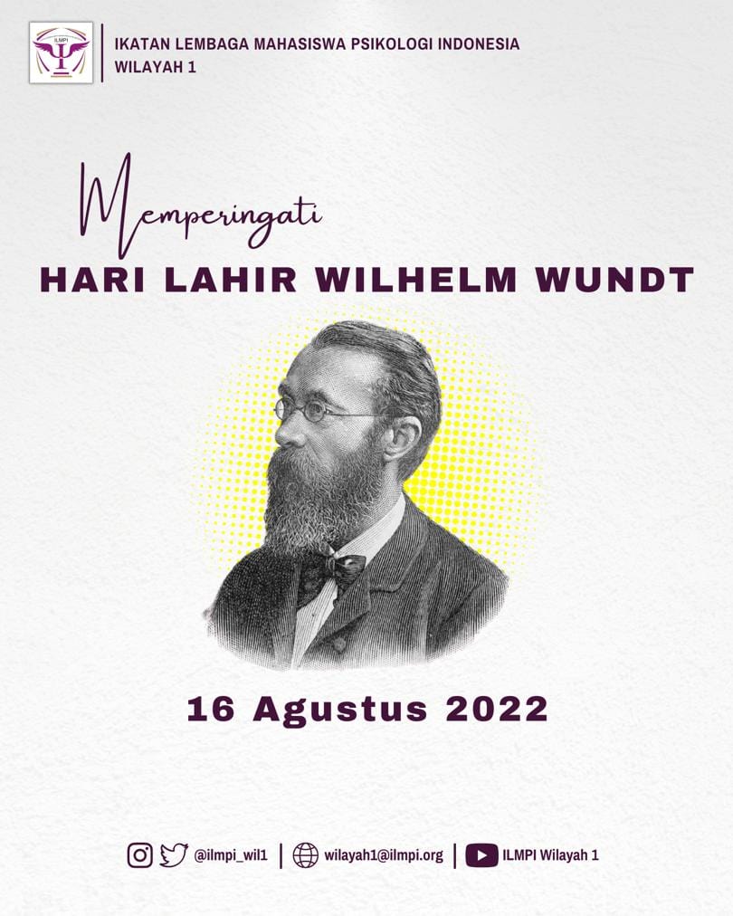 ILMPI_Wil1's tweet photo. [ SELAMAT HARI LAHIR WILHELM WUNDT ]✨

Wilhelm Maximilian Wundt adalah seorang dokter, psikolog, fisiolog, dan profesor, yang sekarang dikenal sebagai penemu psikologi modern. 

Selamat Memperingati Hari Lahir WILHELM WUNDT 16 Agustus 2022

👉instagram : @ilmpi_wil1 https://t.co/NnUFdw5Bq3