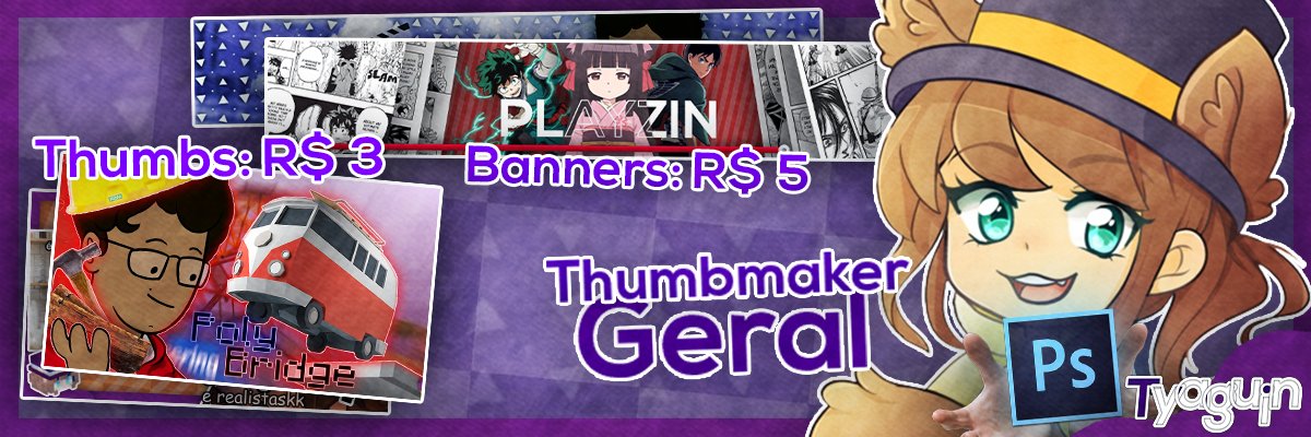 tiagosenhanga's tweet photo. Olá galera! Vim aqui avisar que estou comneçando a fazer comissions de Thumbs e Banners para todos =)!
Quiser, chamar na DM!
#thumbmaker #thumbnail #plindesign #designer https://t.co/0j8rYq9eG1