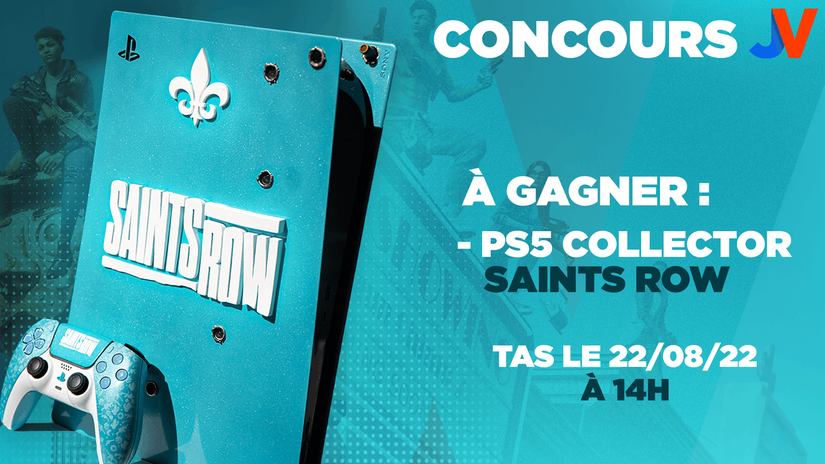⚜️🎮 CONCOURS PS5 COLLECTOR - SAINTS ROW 🎮⚜️

On vous fait gagner une magnifique PS5 aux couleurs de Saints Row, disponible le 23 août sur PS4, PS5, Xbox One, Xbox Series X|S, Epic Games et Stadia ! #sponso

🎁 RT+Follow @jvcom et @plaion_fr 🎁

docs.google.com/document/d/1pH…