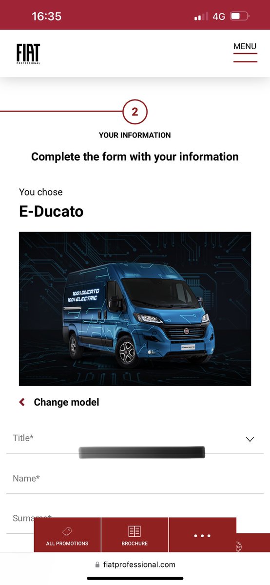Hi <a href="/FiatProOfficial/">Fiat Professional</a> 👋 
Can I get a brochure and price list of your #EDucato please. (Without giving you my number or contact address?
Thanks.