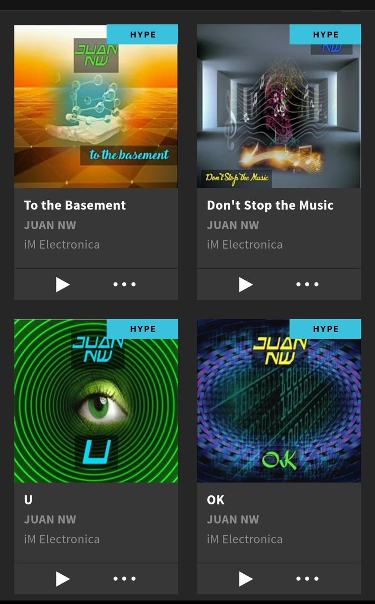 juannwmusic's tweet photo. When your 4 last releases are  classified #hype on #beatport #awesome
#musicislife #musicispeace
Cheers 🥂🍀🎶🌎 
https://t.co/2LosipF3BN https://t.co/n0l26G3jNs