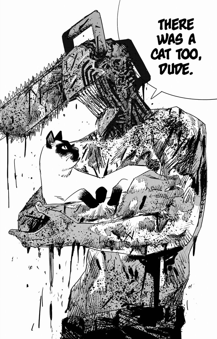 FujimotoArt's tweet photo. Denji came back to save a cat https://t.co/OpwRnGQ6J4