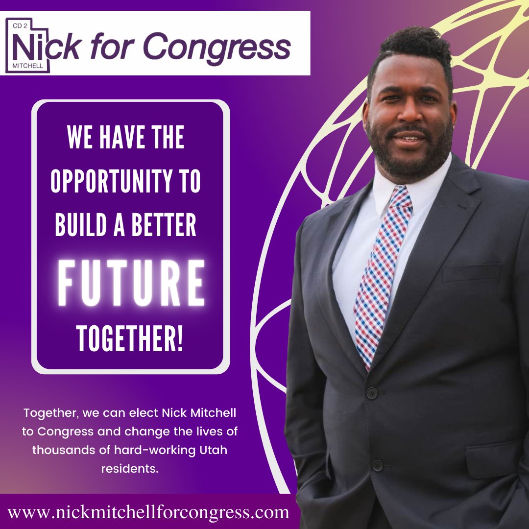 nickforutah's tweet photo. Nick is running for Congress to make the lives of Utah's 2nd District families better every day.
https://t.co/FltmKnHnwc
Can we count on you to chip in $101, $250, $500, or whatever you can to help power our campaign forward?
https://t.co/AjzxKygObE
#NickforCongress https://t.co/Gel43LaNDJ