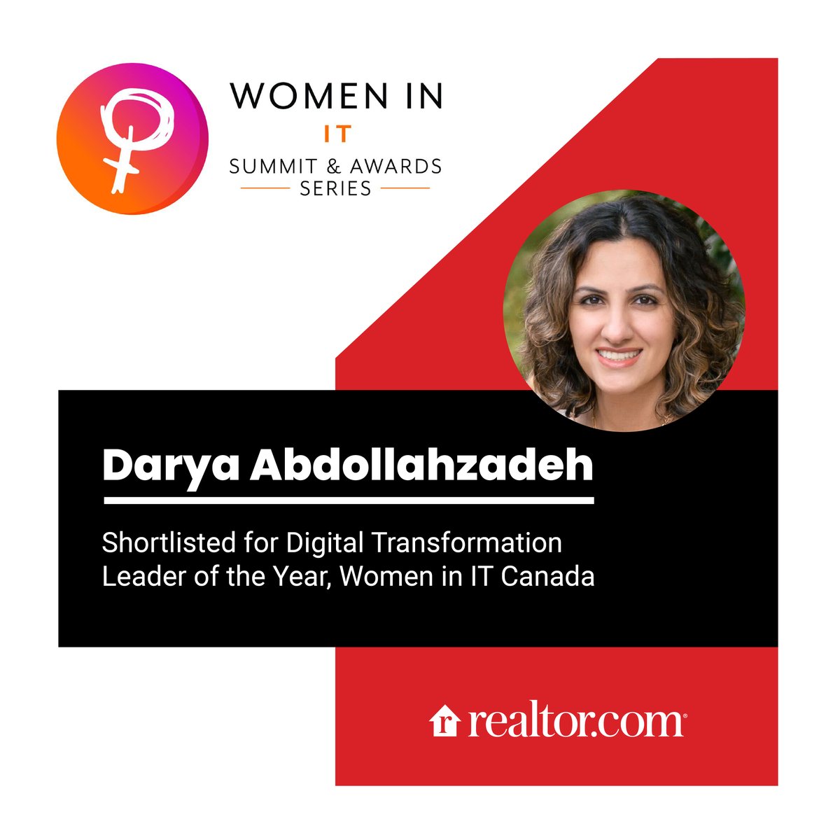 RDCPeople's tweet photo. We’re excited to recognize Darya Abdollahzadeh, Sr. Manager, Software Engineer, who has been shortlisted for the 2022 Digital Transformation Women of the Year for the @womeninitawards, Canada edition. Good luck, Darya! We’re rooting for you. #RDCLife #ToEachTheirHome #WomenInTech https://t.co/8mOVLbyw1E