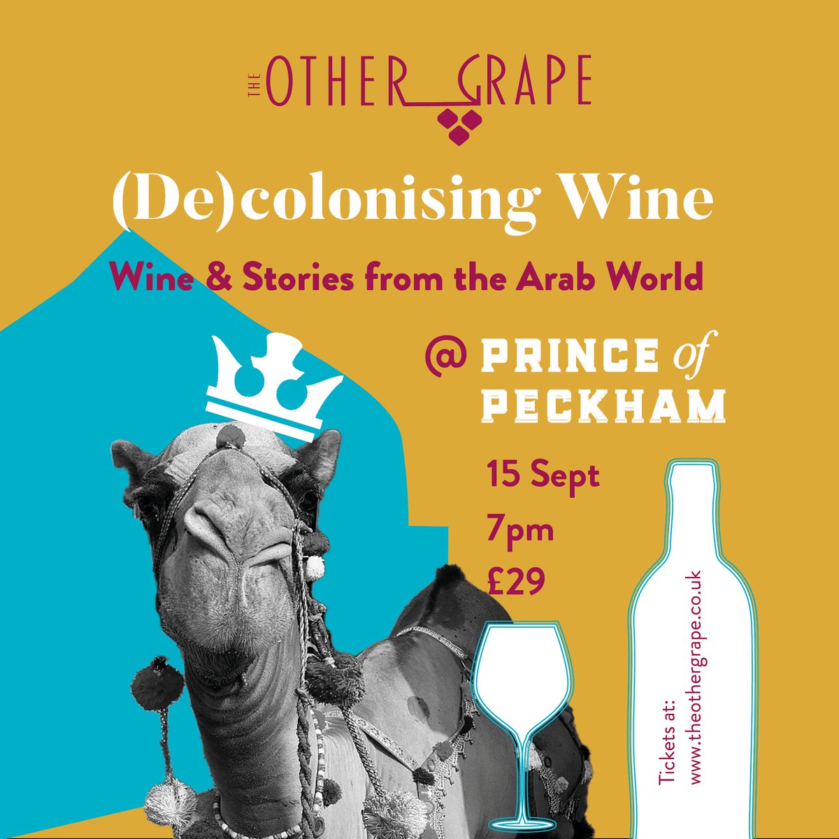 Wine & Stories! How do you Decolonise wine? Come and find out the stories and tastes of some of Algeria and Lebanon's wines... @princeofpeckham in London 15th Sep. Get your tickets here: theothergrape.co.uk/products/post-…