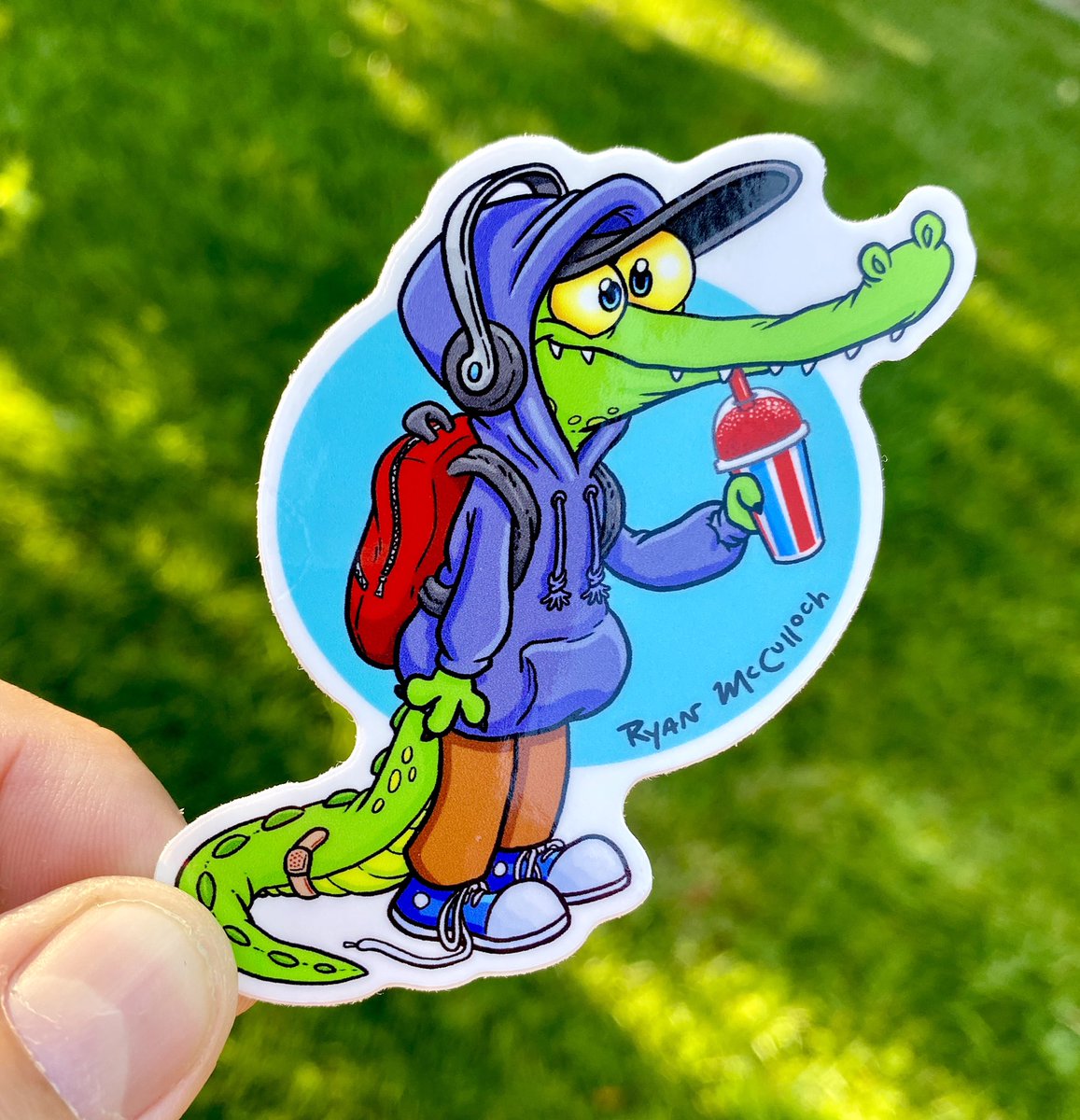 Studio1018's tweet photo. New exclusive sticker added to a bunch of my Mystery Packs! Hope you enjoy this cute little Slurpee Gator!

“Mystery Packs” and other stickers available in my shop (link in bio)

#alligator #alligators #slurpee #slushie #icee #squishee https://t.co/aCmX5dyv2R