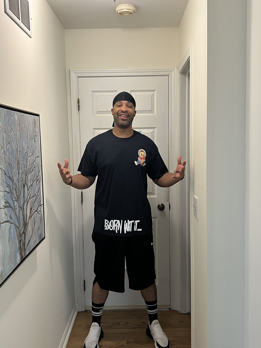 Nestradaumus1's tweet photo. Special Thank You to the Kudi @youngkes for the sick merch from #BornWitIt Clothing Co. From Hoodies to Tee’s everything is dope asl! 💯 https://t.co/LegsUtodxS