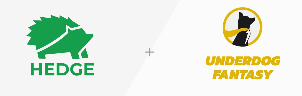 🐕🤝🦔

Hedge users can now download @UnderdogFantasy with promo code 'HEDGE' to enter into their huge Best Ball Mania Contest. 

You can also use the link below: 

play.underdogfantasy.com/p-hedge