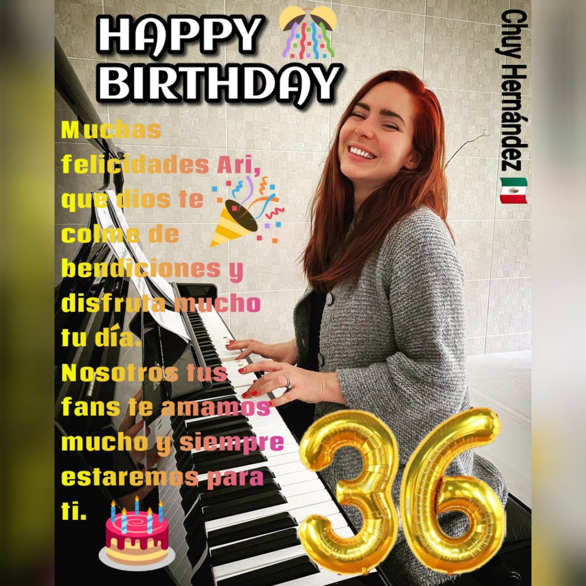 AriLovers_Inter's tweet photo. Hoy es un día muy especial pues es el cumpleaños de nuestra hermosa #ariadnedíaz 

De parte de todo #Arilovers queremos desearte un MUY Feliz cumpleaños!!!

Esperamos te la pases increíble 😘😘🎂🎂🎂🥳🥳🥳 https://t.co/v22961oS3O