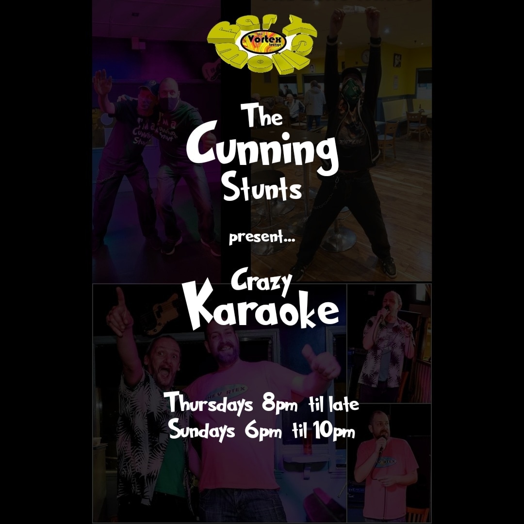 It's Thursday evening and that can mean only one thing:

Crazy #Karaoke with The Cunning Stunts! Only a couple of hours until it starts so come on down and save a seat!

#cumbernauld #supportyourlocal