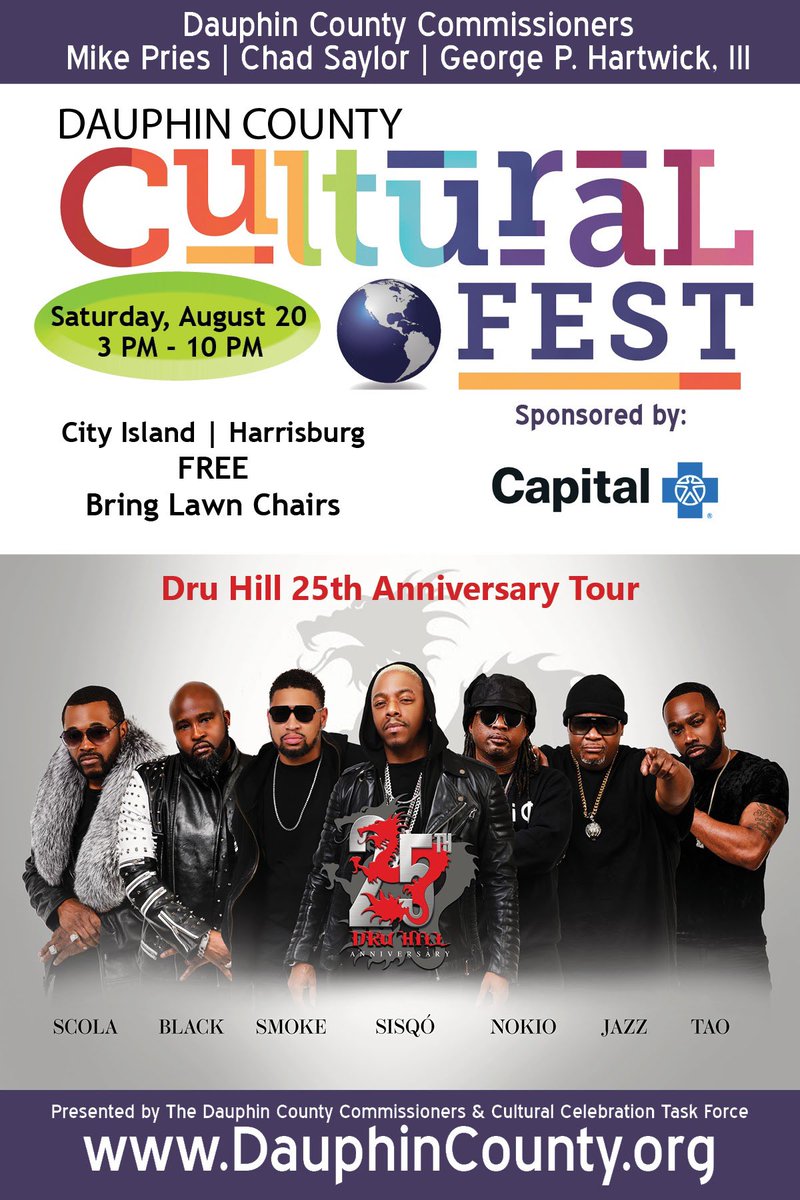 CITY ISLAND!! Get ready because we’re bringing the #DruHill25 culture vibes to the 14th annual Cultural Fest on Saturday, August 20th! 🔥

More information: bit.ly/3K0HH9m