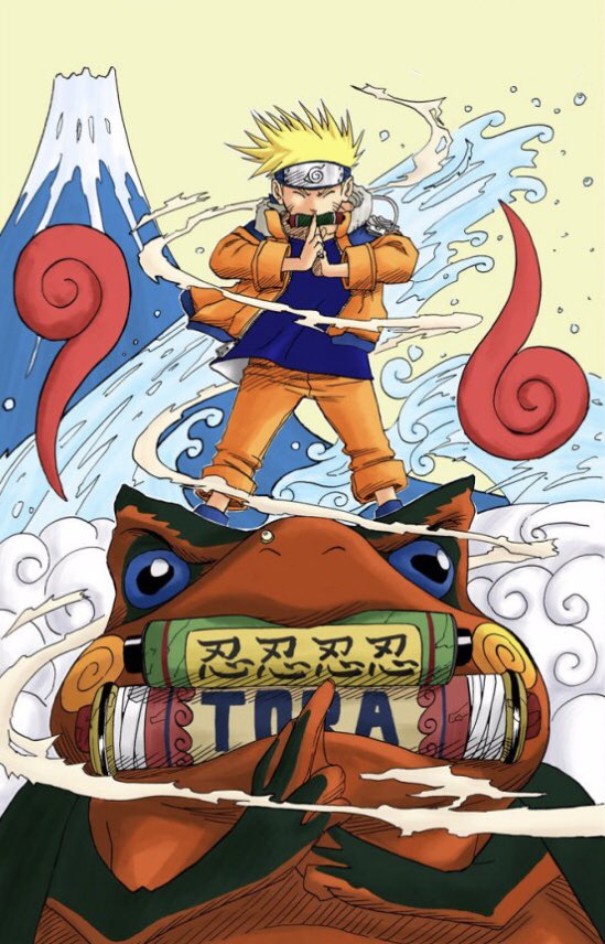 dailyhokage's tweet photo. Naruto chapter 6 cover https://t.co/u8CLwrMVkM